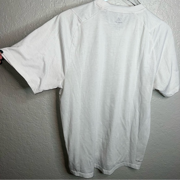White Adidas Men’s Free Lift T Shirt - Picture 4 of 8
